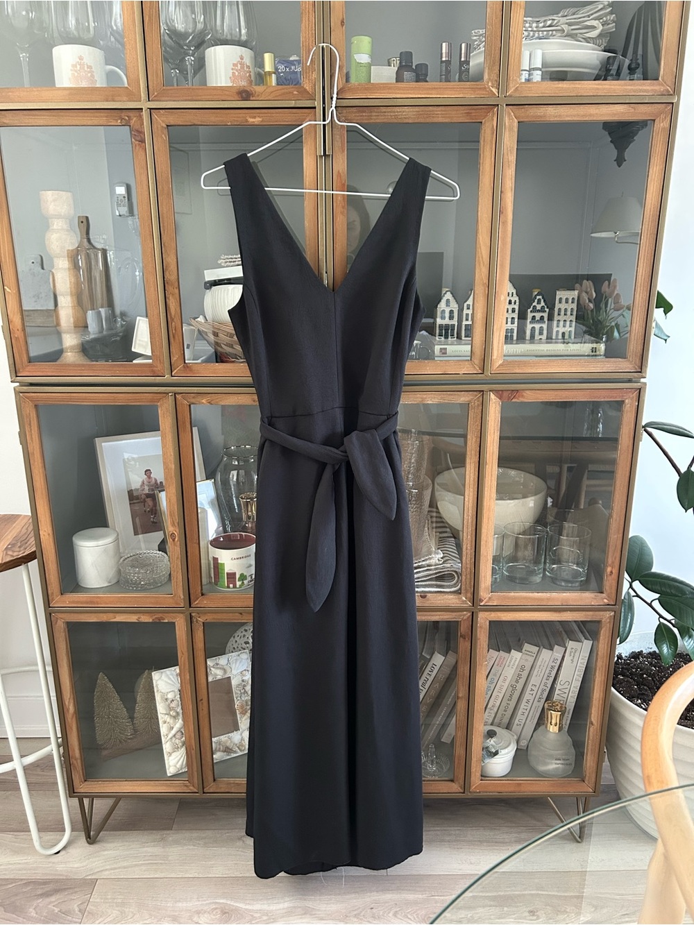Aritzia Wilfred Black Ecoulement Maxi Dress